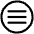 Hamburger Menu Circle Icon from Plump Line Set