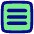 Hamburger Menu Square Icon from Plump Pop Set