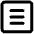 Hamburger Menu Square Icon from Core Remix Set