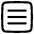 Hamburger Menu Square Icon from Plump Line Set