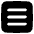 Hamburger Menu Square Icon from Plump Solid Set