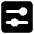 Horizontal Slider Square Icon from Core Solid Set