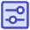 Horizontal Slider Square Icon from Core Duo Set