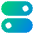 Horizontal Toggle Button Icon from Core Gradient Set