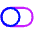Horizontal Toggle Button Single Left Icon from Plump Neon Set