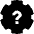 Settings Alert Help Icon from Sharp Solid Set