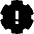 Settings Alert Update Icon from Sharp Solid Set