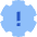 Settings Alert Update Icon from Sharp Flat Set