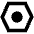 Settings Bolt Nut Icon from Sharp Remix Set