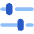 Settings Slider Configuration Horizontal Icon from Plump Flat Set