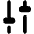 Settings Slider Configuration Vertical Icon from Plump Solid Set