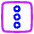 Vertical Menu Square Icon from Plump Neon Set