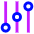Vertical Slider 2 Icon from Sharp Neon Set