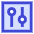 Vertical Slider Square Icon from Sharp Duo Set