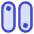 Vertical Toggle Button Icon from Core Duo Set