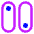 Vertical Toggle Button Icon from Core Neon Set