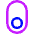 Vertical Toggle Button Single Bottom Icon from Core Neon Set