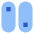 Vertical Toggle Button Icon from Sharp Flat Set