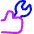 Wrench Hand Icon from Plump Neon Set