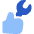Wrench Hand Icon from Plump Flat Set