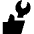 Wrench Hand Icon from Sharp Solid Set