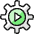 Cog Play 1 icon - Free transparent PNG, SVG. No sign up needed.