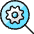 Cog Search 1 icon - Free transparent PNG, SVG. No sign up needed.