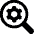 Cog Search Icon from Ultimate Bold Set | Free Download as SVG Vector and Transparent PNG | Streamline icons