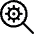 Cog Search Icon from Ultimate Regular Set | Free Download as SVG Vector and Transparent PNG | Streamline icons