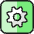 Cog Square 1 Icon from Ultimate Colors Set