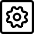 Cog Square icon - Free transparent PNG, SVG. No sign up needed.
