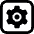 Cog Square Alternate Icon from Ultimate Bold Set