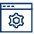 Cog Window icon - Free transparent PNG, SVG. No sign up needed.
