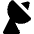 Satellite Dish Ground Icon from Nova Solid Set