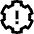 Settings Alert Update Icon from Sharp Line Set
