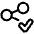 Share Link Approved Icon from Plump Line Set