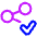 Share Link Approved Icon from Plump Neon Set