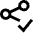 Share Link Approved Icon from Sharp Line Set