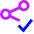 Share Link Approved Icon from Sharp Neon Set