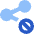 Share Link Block Icon from Sharp Flat Set