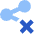 Share Link Disabled Icon from Sharp Flat Set