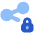 Share Link Lock Icon from Plump Flat Set