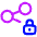 Share Link Lock Icon from Plump Neon Set
