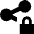 Share Link Lock Icon from Sharp Solid Set