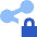 Share Link Lock Icon from Sharp Flat Set