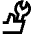 Wrench Hand Icon from Sharp Line Set