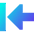 Triangle Arrow Move Left Large 1 Icon from Sharp Gradient Set