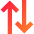 Line Arrow Transfer Vertical Large 2 Icon from Sharp Gradient Set