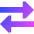 Triangle Arrow Transfer Horizontal Large 2 Icon from Sharp Gradient Set
