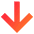 Line Arrow Down Large 1 Icon from Sharp Gradient Set